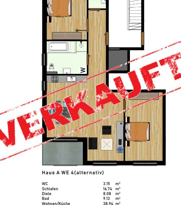 Haus A, Wohnung 4