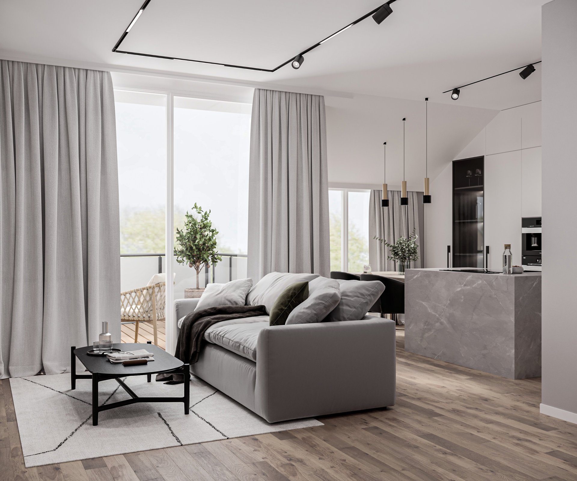 Visualisierung Wohnzimmer